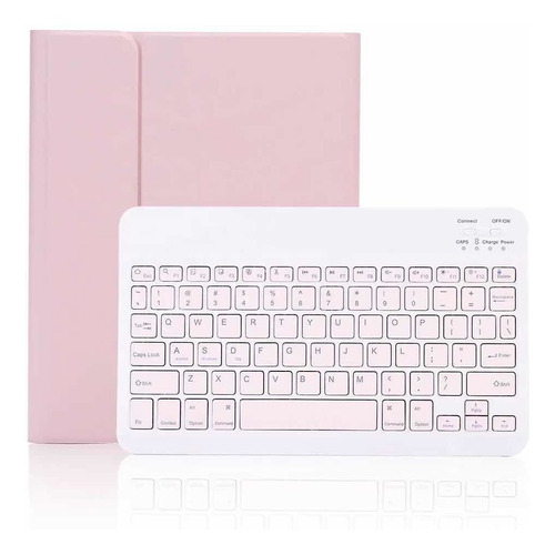 Imagen 1 de 9 de Funda Para iPad 10.2 7/8/9 Gen + Teclado Color + Slot Pencil