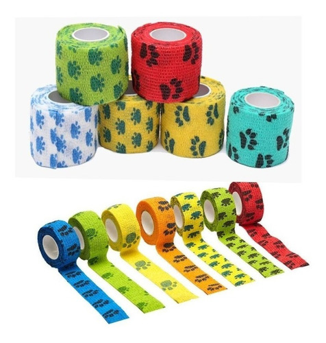 Vendaje Elastica Autoadhesiva Deportiva, Perro Mascota 7.5cm