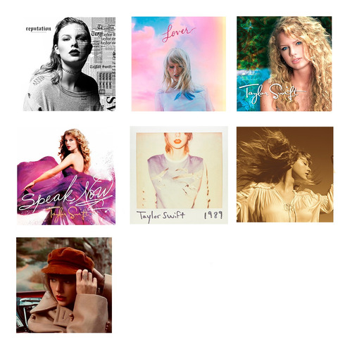 Combo 7 Cds Taylor Swift - Red + Lover + Fearless Y Mas