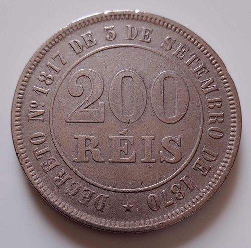 Moeda 200 Réis 1884 (Usado)