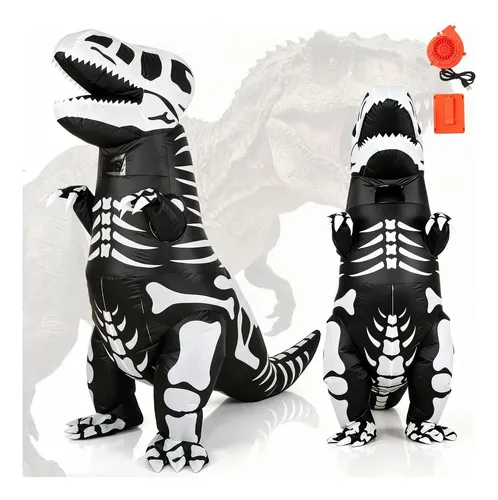 Disfraz Inflable De Dinosaurio Con Costillas De Esqueleto Pa