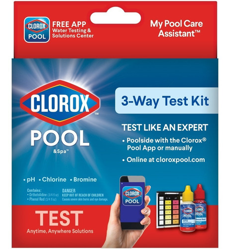  Kit De Prueba De 3 Vías Clorox Para Mantenimiento´piscinas