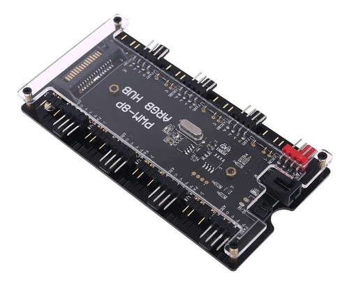 Imagem 6 de 10 de Divisor Splitter Cooler Fan Velocidade Pwm + Rgb 5v 3 Pinos
