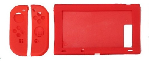 Capa Protetora Silicone Para Nintendo Switch Vermelha