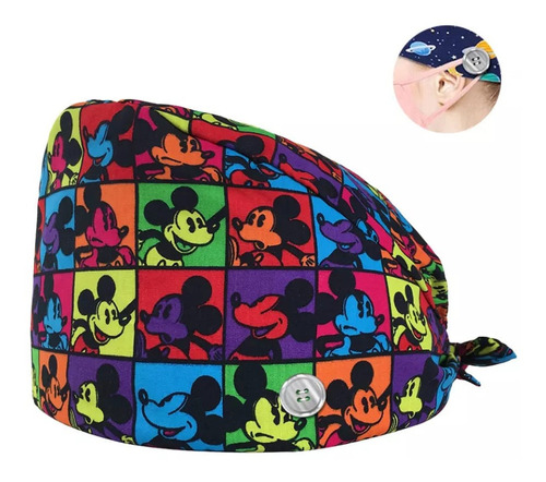 Cofia Clínica Gorro Quirúrgico Diseños De Mickey Mouse G22