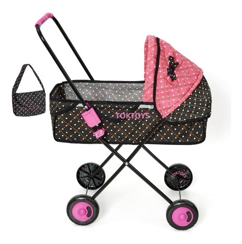 Imagem 4 de 8 de Carrinho De Boneca Reborn Berço Ninar Milano Xikiti +brinde