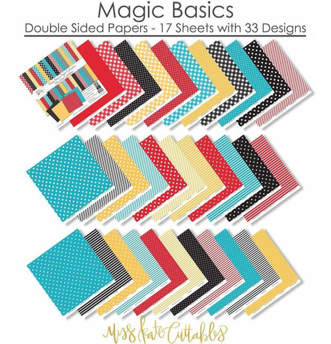 Miss Kate Cuttable Papel Magic Basics 17 Coleccion Doble