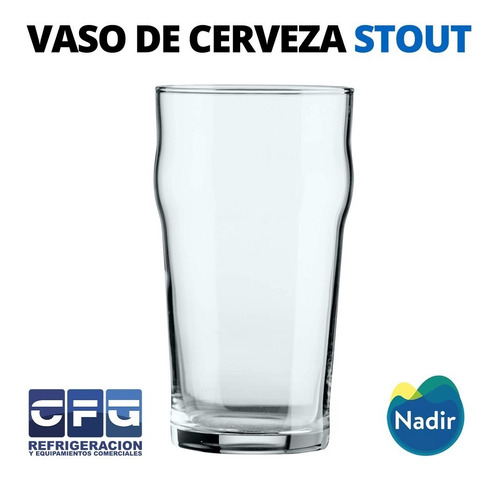 Vaso Vidrio Cerveza Pinta Stout 473 Ml Nadir Cod 7051 X 12