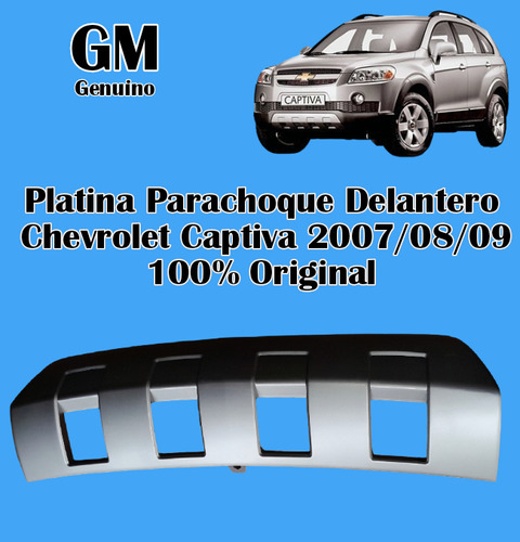 Platina Parachoque Delantero Chevrolet Captiva Original 100%