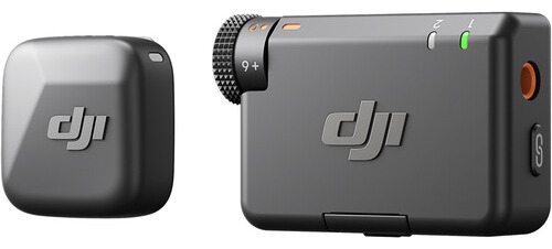 Kit De Mini Microfone Dji Mic Com 1 Transmissor E 1 Receptor Preto