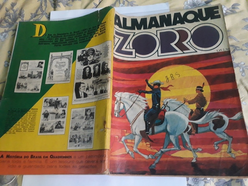 Almanaque Do Zorro. Ano 1973. Ebal. Bem Conservado.