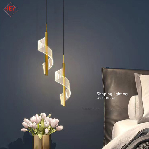 Lámpara De Pared En Espiral Negra Con Luz Cálida, Lujo Nórdi