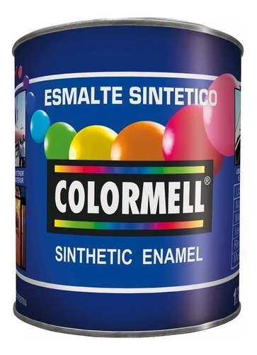 Imagen 1 de 5 de Esmalte Sintético Colormell Blanco Satinado X 0,5 Lt Pintura