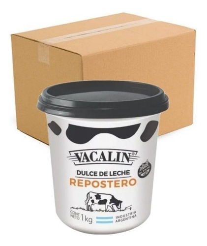 Dulce De Leche Vacalin Repostero 6x1kg - Cotillón Waf