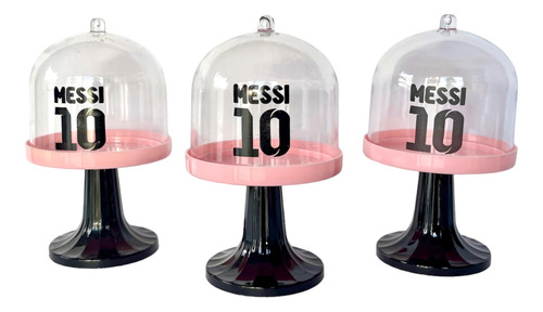 Cumple Messi Inter Miami Porta Cupcake Candy Bar 10 Unidades