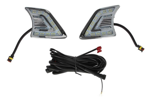 Kit Faro Auxiliar Led Luz Diurna Drl Toyota Hilux 12/15-