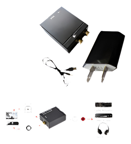 Dac Digital Óptica Coaxial A Rca Analógica Audio Convertidor