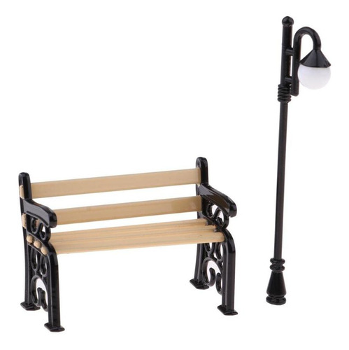 Adornos De De Muebles De De Europeo, Banco De Y Farola, De 2