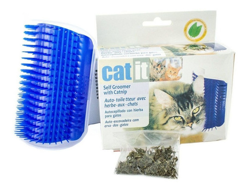 Escovamento De Parede Para Gatos Catnip Cat It Cinza