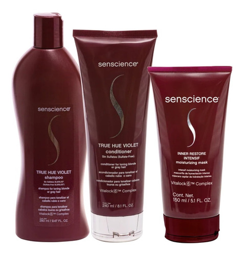 Kit Sh E Cond True Hue Violet + Inner 150ml Senscience