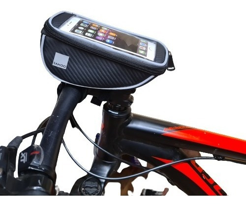 Bolso Bicicleta Delantero Con Porta Celular P/ Manubrio 4.8