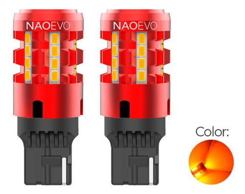 Led Señal T20 Canbus 7440 Luz Ámbar 2500lm Naoevo