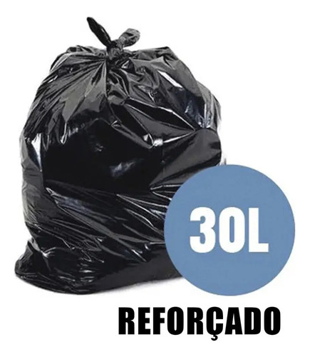 Saco P/ Lixo Embalixo 30 Litros Reforçado C/ 10 Unid 59x62cm