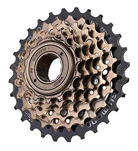 Imagen 2 de 3 de Piñon Shimano 6 Velocidades Atornillado Mf-tz500-6 14/28