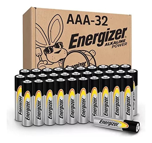 Energizer Power Aaa Batteries (32 Pack), Baterias Paquete 32