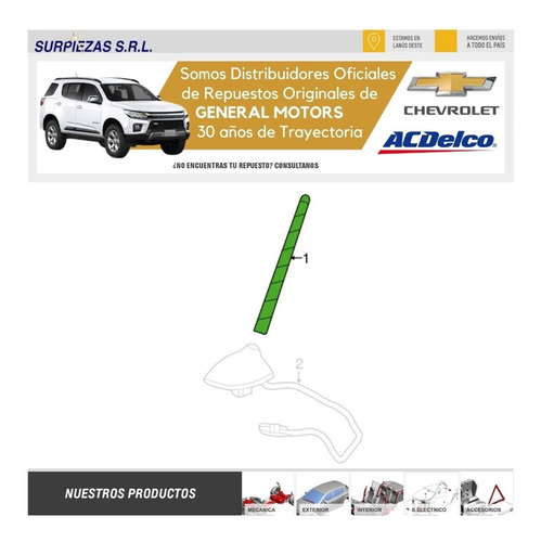 Imagen 6 de 10 de Vastago Antena S10 2021/ Chevrolet Original 3c