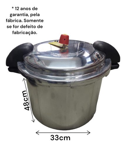 Panela De Pressao Fechamento Externo Com Alça 22 Litros
