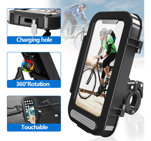 Soporte Impermeable Para Teléfono Móvil De Moto Ajustable En
