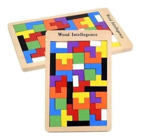 Rompecabeza Tetris Tangram Puzzle Bloque Madera Didactico