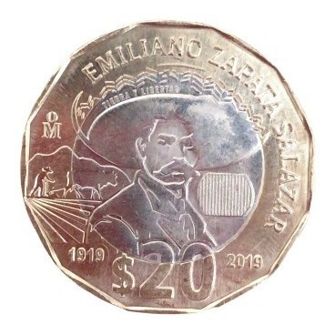 Moneda 20 Pesos Emiliano Zapata Edición 2019