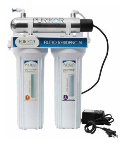 Filtro Purikor Agua Purificada Domestico Pp+carbon+uv 