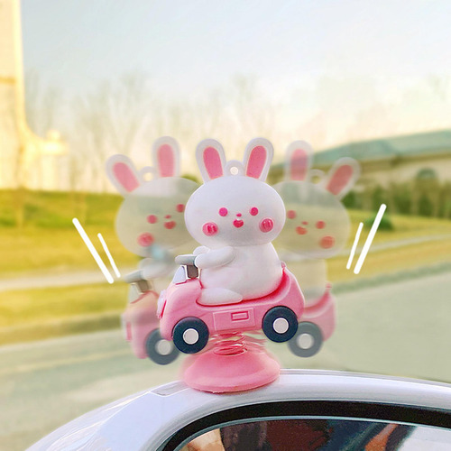 2 Painel Do Carro Spring Shaking Doll Cartoon Car Interior