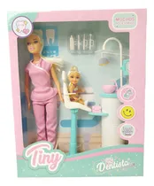 Comprar Muñeca Tiny Dentista Con Accesorios Y Mini Muñeca Sebigus