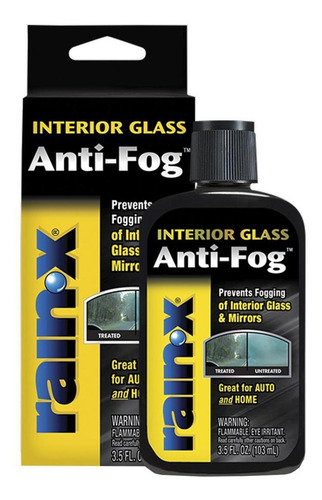 Imagen 1 de 3 de Tratamiento Antiempañante Rain X Vidrios Interior 200ml