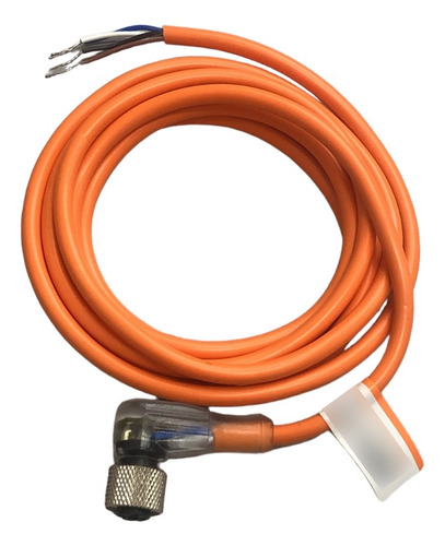 Cabo C/ Conector M12 90º 4 Pinos - Led Npn 2 Metros