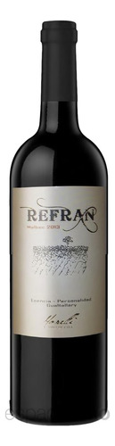 Vino Refran Malbec X6 Un. De Morelli