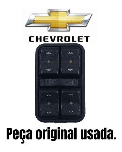 Botão Vidro Elétrico Dianteiro Esquerdo Chevrolet Celta