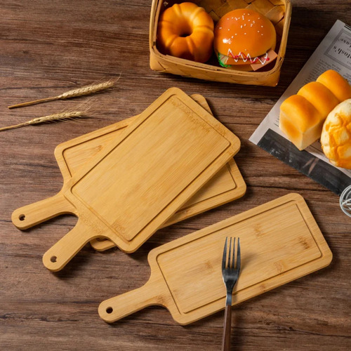 Tabla Madera Rectangular 49cm Pizzas Quesos Picoteo Asados