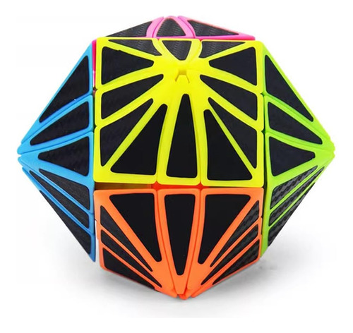 Umescene Hawk-eye 3x3 Speed Cube,etiqueta De Fibra De Carbon