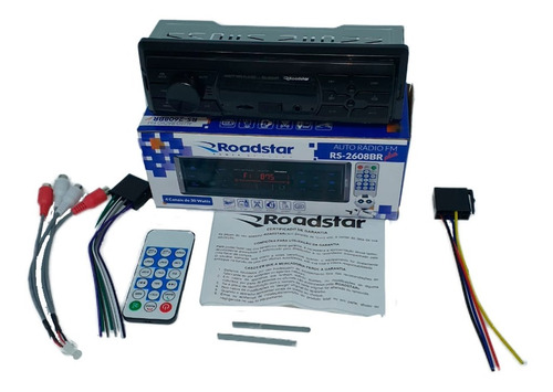 Imagem 2 de 9 de Auto Radio Mp3 Automotivo Roadstar Usb Fm Rs2608br Bluetooth