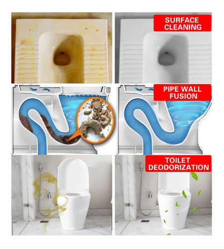 Limpador De Vasos Sanitários T, Poderoso Descalcificador De