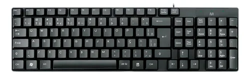 Teclado Com Fio Compacto Ps2 Cabo De 130cm Preto Multi Tc298 Menor preço em Teclado Com Fio Compacto Ps2 Cabo De 130cm Preto Multi Tc298