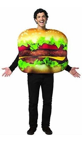 Imagen 1 de 4 de Rasta Imposta Disfraz De Hamburguesa