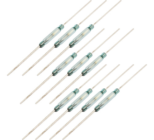 Pack X10 Reed Switch Na Normal Abierto 14mm X 2mm 0.5a 100v