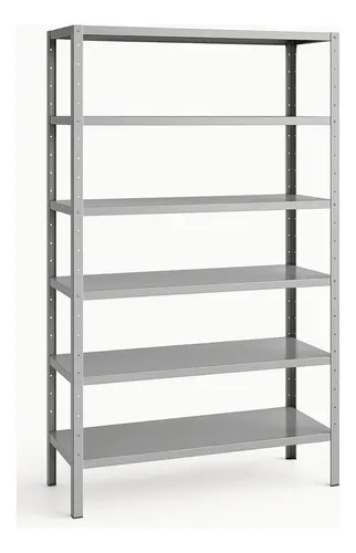 Estante De Aço Galvanizado 6 Prateleiras 198x90cm Resistente Aço Galvanizado