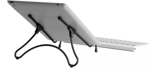 Suporte Ergonômico Para Notebook, Tablet Octoo Cromado Preto